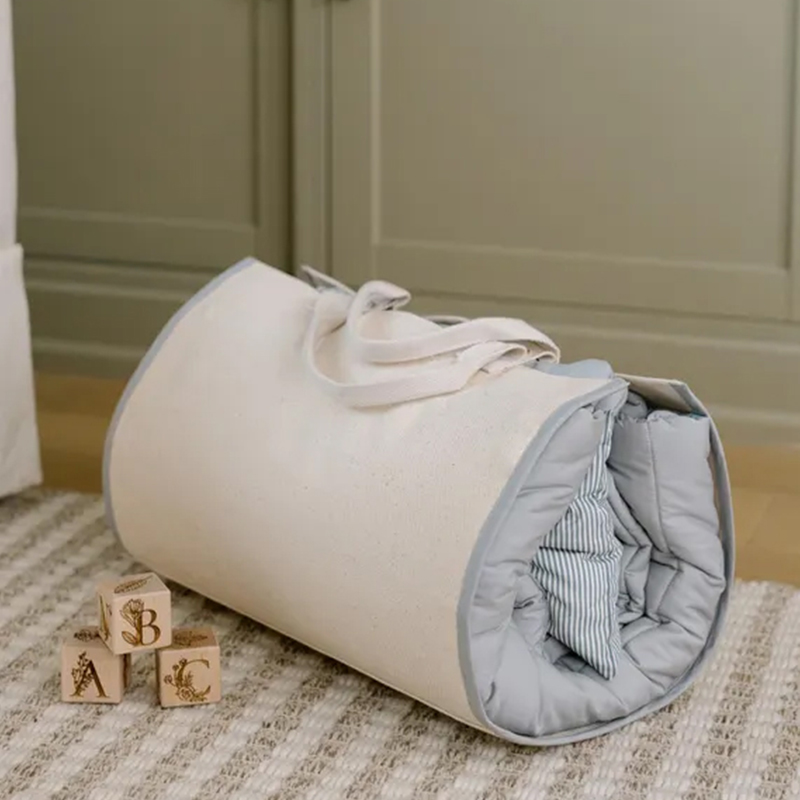 organic bassibet bag portable bedding set for kids personalized daycare animal nap mat with pillow and blanket