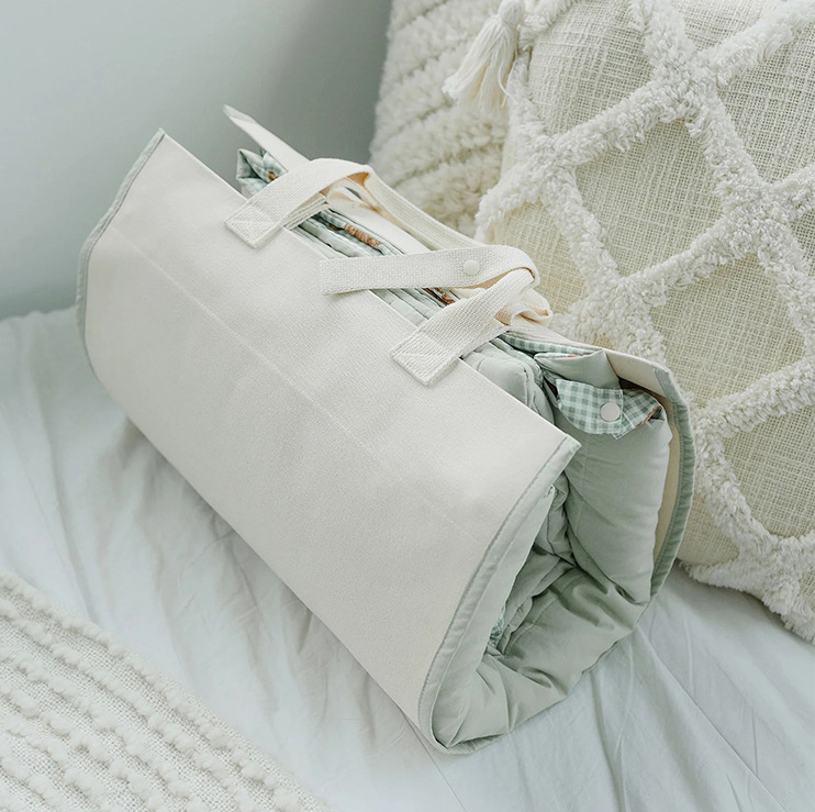 portable custom organic baby sleeping bag kid separate pad blanket pillow bedding set toddler nap mat