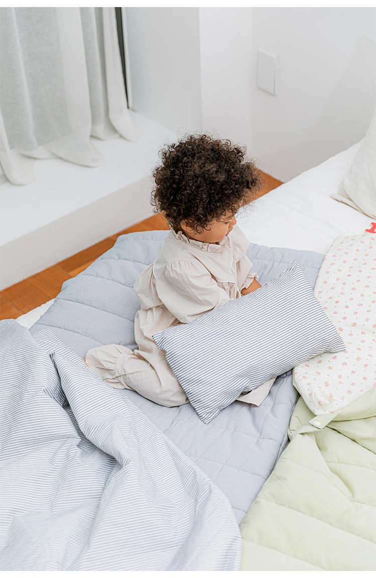 portable custom organic baby sleeping bag kid separate pad blanket pillow bedding set toddler nap mat