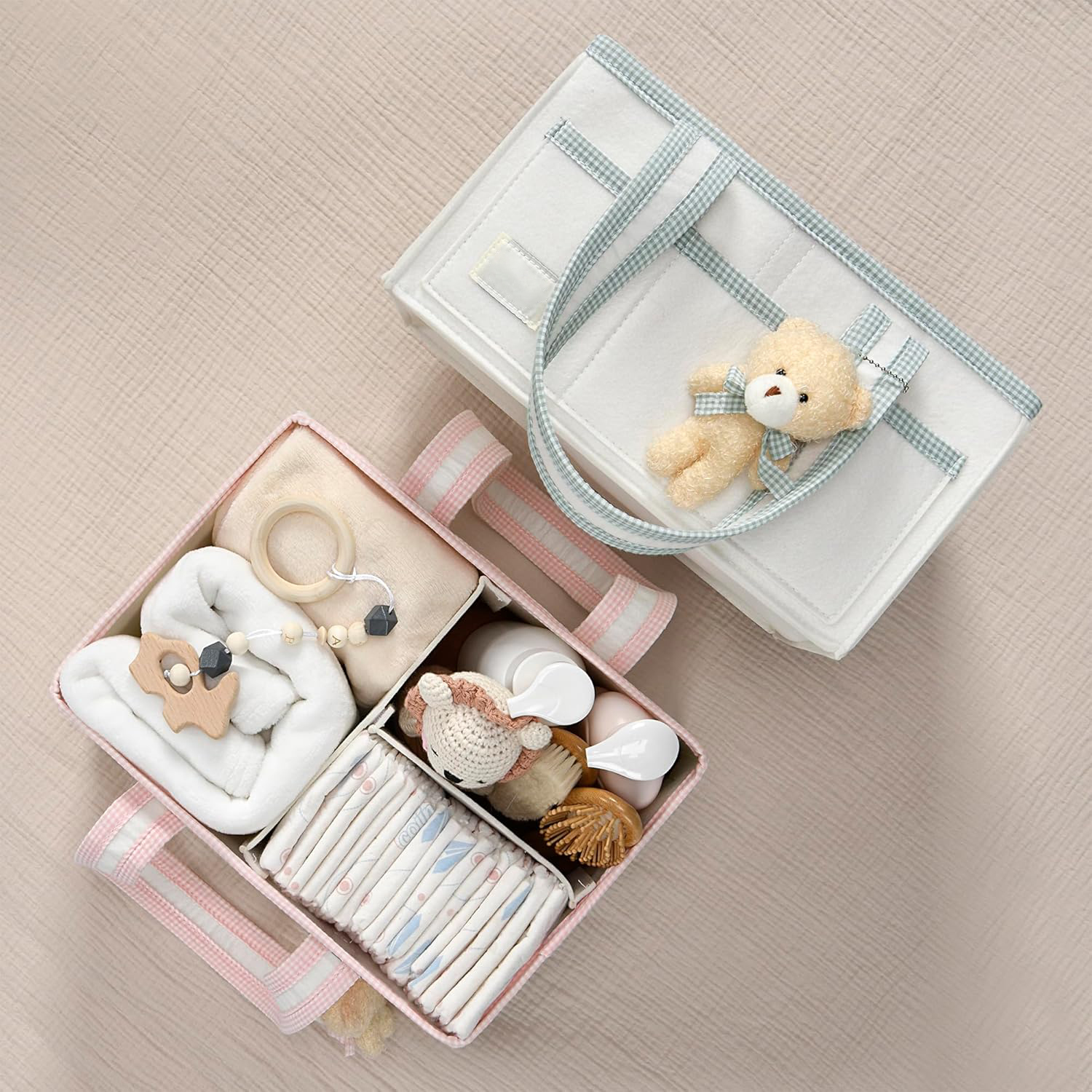 portable fashion nursery storage basket gift newborn necessities baby diaper organizer diaper caddy