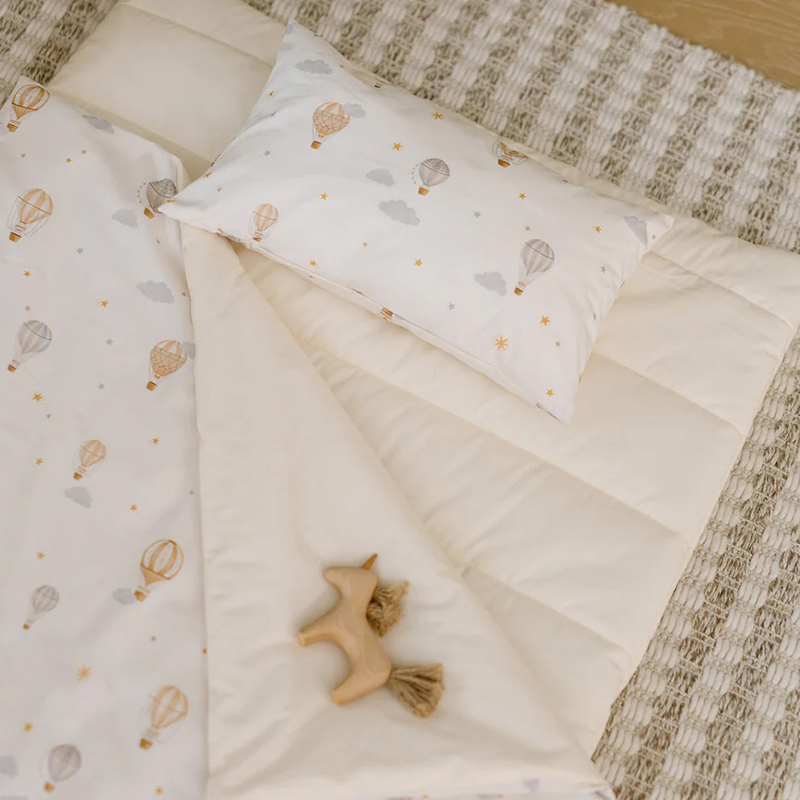 organic bassibet bag portable bedding set for kids personalized daycare animal nap mat with pillow and blanket