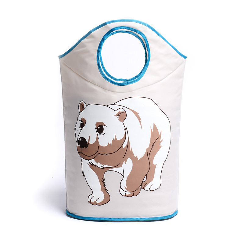 fabric folding clothes storage basket for dirty clothes or doll/plush toy storage practical and convenient storage bag