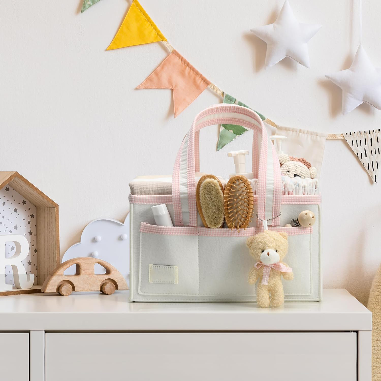 portable fashion nursery storage basket gift newborn necessities baby diaper organizer diaper caddy