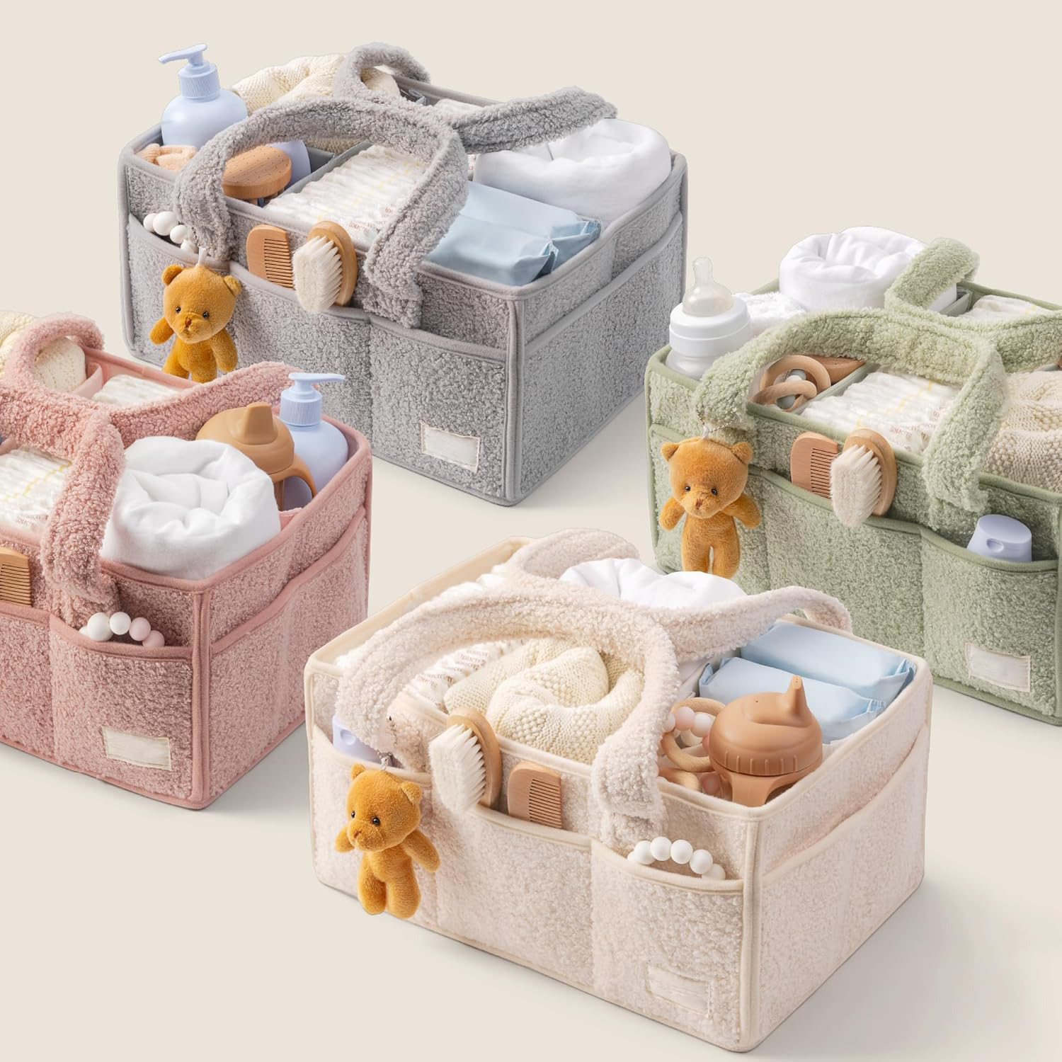 baby diaper caddy with handles strong comfortable suitable for carrying around a must have for new parents